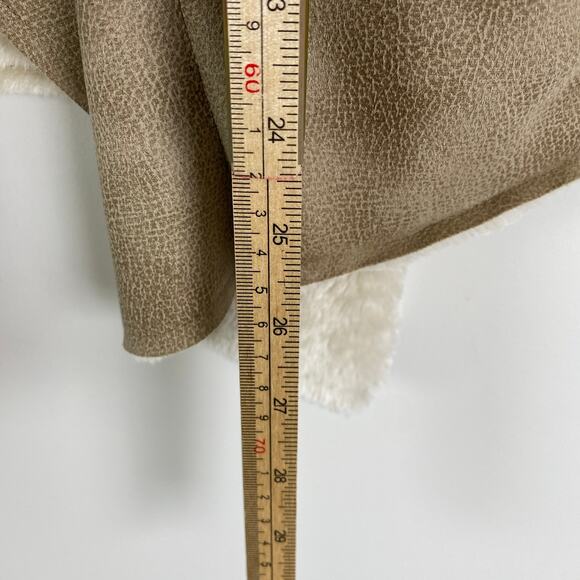 COZYCORE Faux Fur Shearling-Style Vest – Soft Neutral Layer – Women’s L - Picture 7 of 7